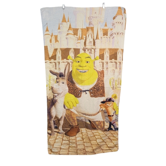 Shrek the Third Vintage Y2K Beach Pool Oversized Graphic Towl - Picture 1 of 13